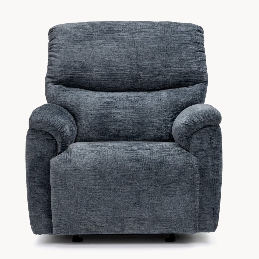 Fauteuil berçant et inclinable en tissu. - Cora