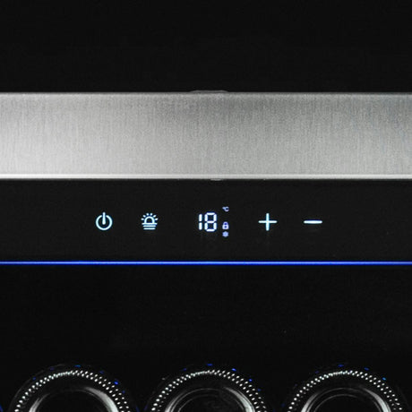 Cellier à vin 52 po, 362 bouteilles Inox à 2 zones avec Connectivité Wi-Fi - Série Diamond