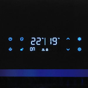 Cellier à vin 26 po, 194 bouteilles Noir à 1 zone avec Connectivité Wi-Fi – Série Black Pearl