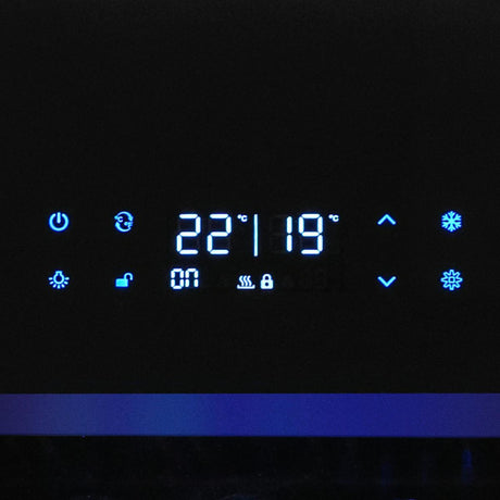 Cellier à vin 26 po, 194 bouteilles Noir à 1 zone avec Connectivité Wi-Fi - Série Black Pearl