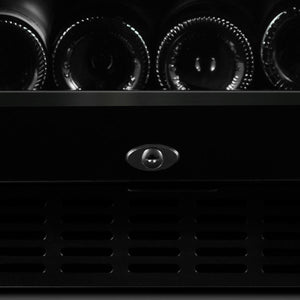 Cellier à vin 15 po, 26 bouteilles Noir à 2 zones avec Connectivité Wi-Fi - Série Black Pearl