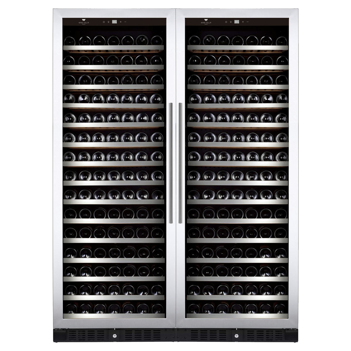 Cellier à vin 52 po, 362 bouteilles Inox à 2 zones avec Connectivité Wi-Fi - Série Diamond