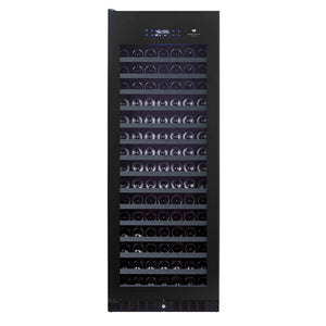Cellier à vin 26 po, 194 bouteilles Noir à 1 zone avec Connectivité Wi-Fi – Série Black Pearl