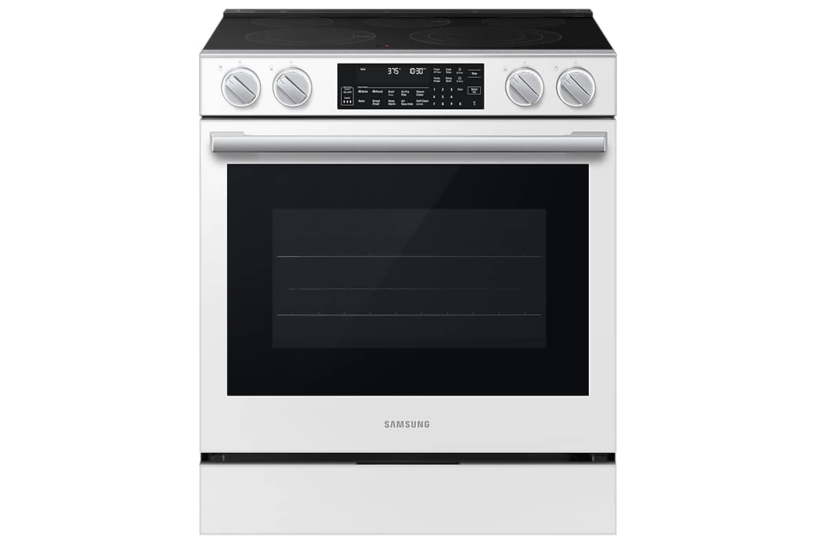 Cuisinière électrique encastrable 30 po, convection véritable Air Fry 6,3 pi³ Blanc