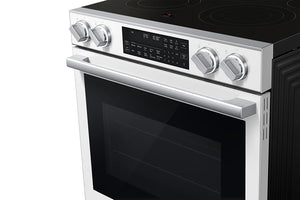Cuisinière électrique encastrable 30 po, convection véritable Air Fry 6,3 pi³ Blanc
