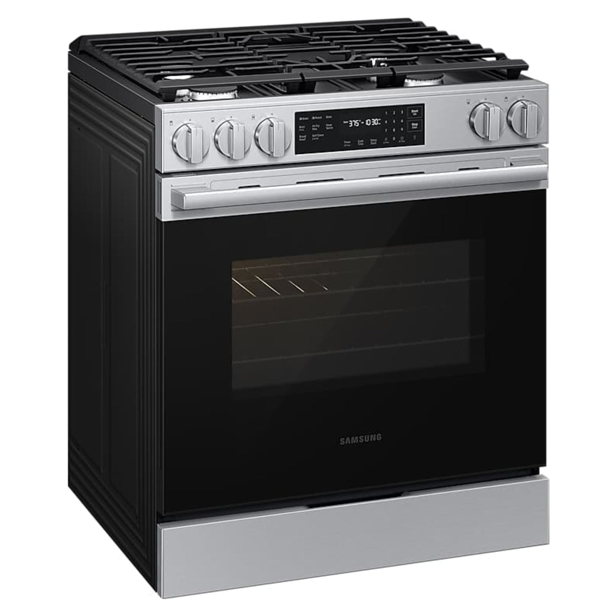 Cuisinière au gaz encastrable 30 po, 6,0 pi³ Inox avec Convection et Air Fry Max - Série Bespoke