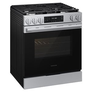 Cuisinière au gaz encastrable 30 po, 6,0 pi³ Inox avec Convection et Air Fry Max - Série Bespoke