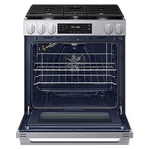 Cuisinière au gaz encastrable 30 po, 6,0 pi³ Inox avec Convection et Air Fry Max - Série Bespoke