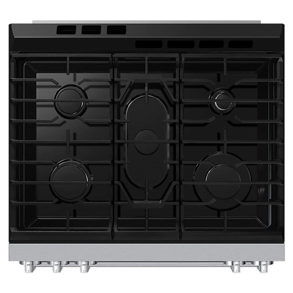 Cuisinière au gaz encastrable 30 po, 6,0 pi³ Inox avec Convection et Air Fry Max - Série Bespoke