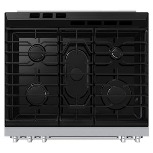 Cuisinière au gaz encastrable 30 po, 6,0 pi³ Inox avec Convection et Air Fry Max - Série Bespoke