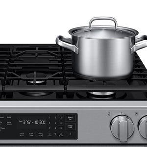 Cuisinière au gaz encastrable 30 po, 6,0 pi³ Inox avec Convection et Air Fry Max - Série Bespoke