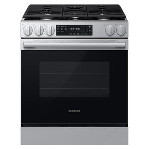 Cuisinière au gaz encastrable 30 po, 6,0 pi³ Inox avec Convection et Air Fry Max - Série Bespoke