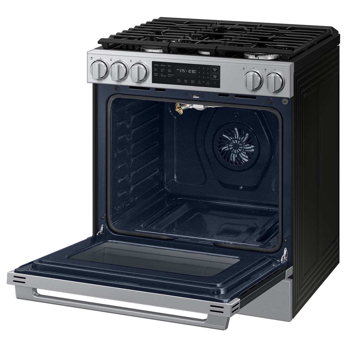 Cuisinière au gaz encastrable 30 po, 6,0 pi³ Inox avec Convection véritable et Air Fry Max - Série Bespoke