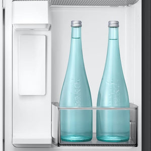 Réfrigérateur à portes françaises 36 po, 29,5 pi³ Noir mat avec Distributeur d'eau et Compresseur IA Inverter