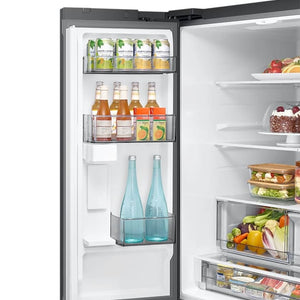Réfrigérateur à portes françaises 36 po, 29,5 pi³ Noir mat avec Distributeur d'eau et Compresseur IA Inverter