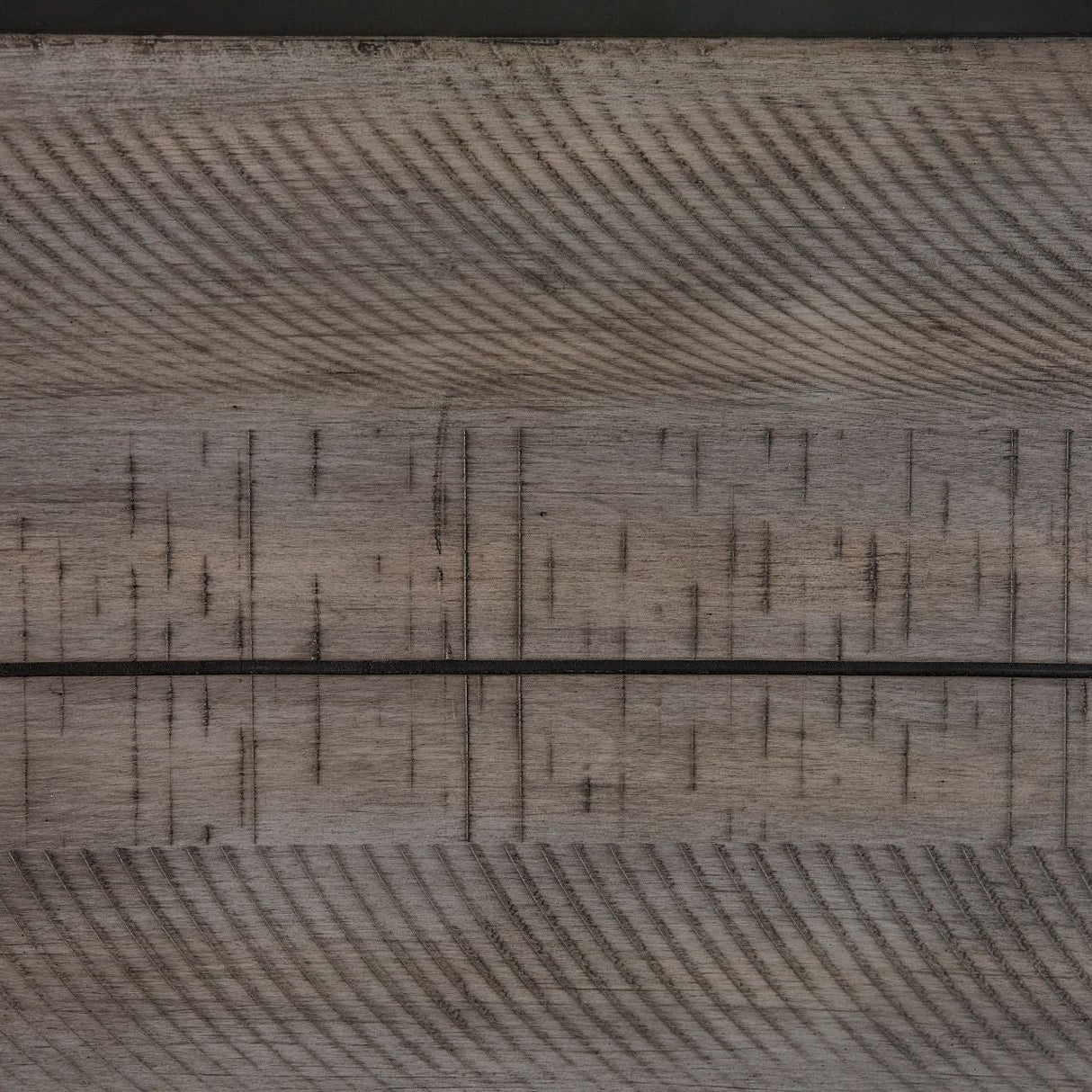 Ensemble de salle à manger en bois gris 4 chaises - Corloda
