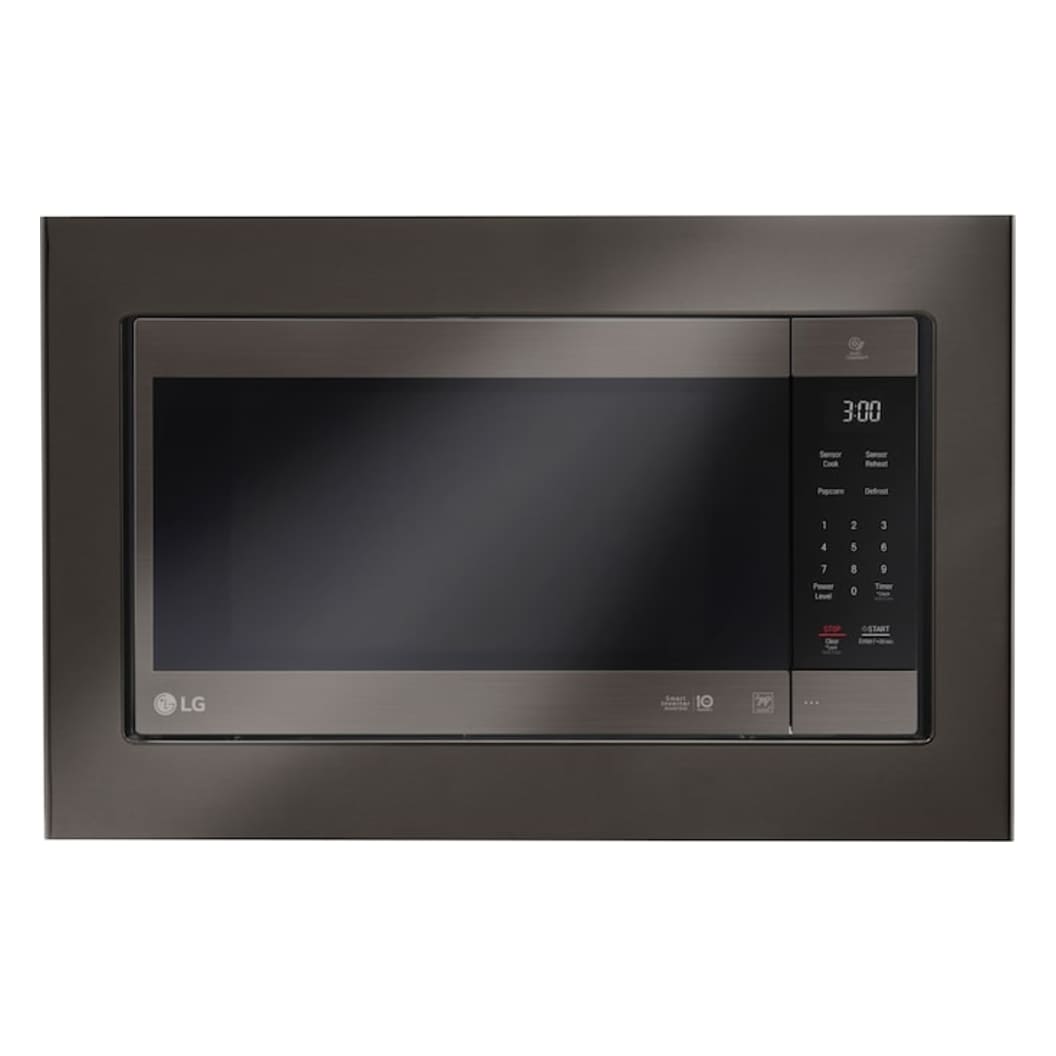 Cadre d'encastrement pour micro-ondes 30 po Inox noir