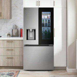 Réfrigérateur à portes françaises 33 po, 24,5 pi³ Inox avec InstaView Door-in-Door, Craft Ice
