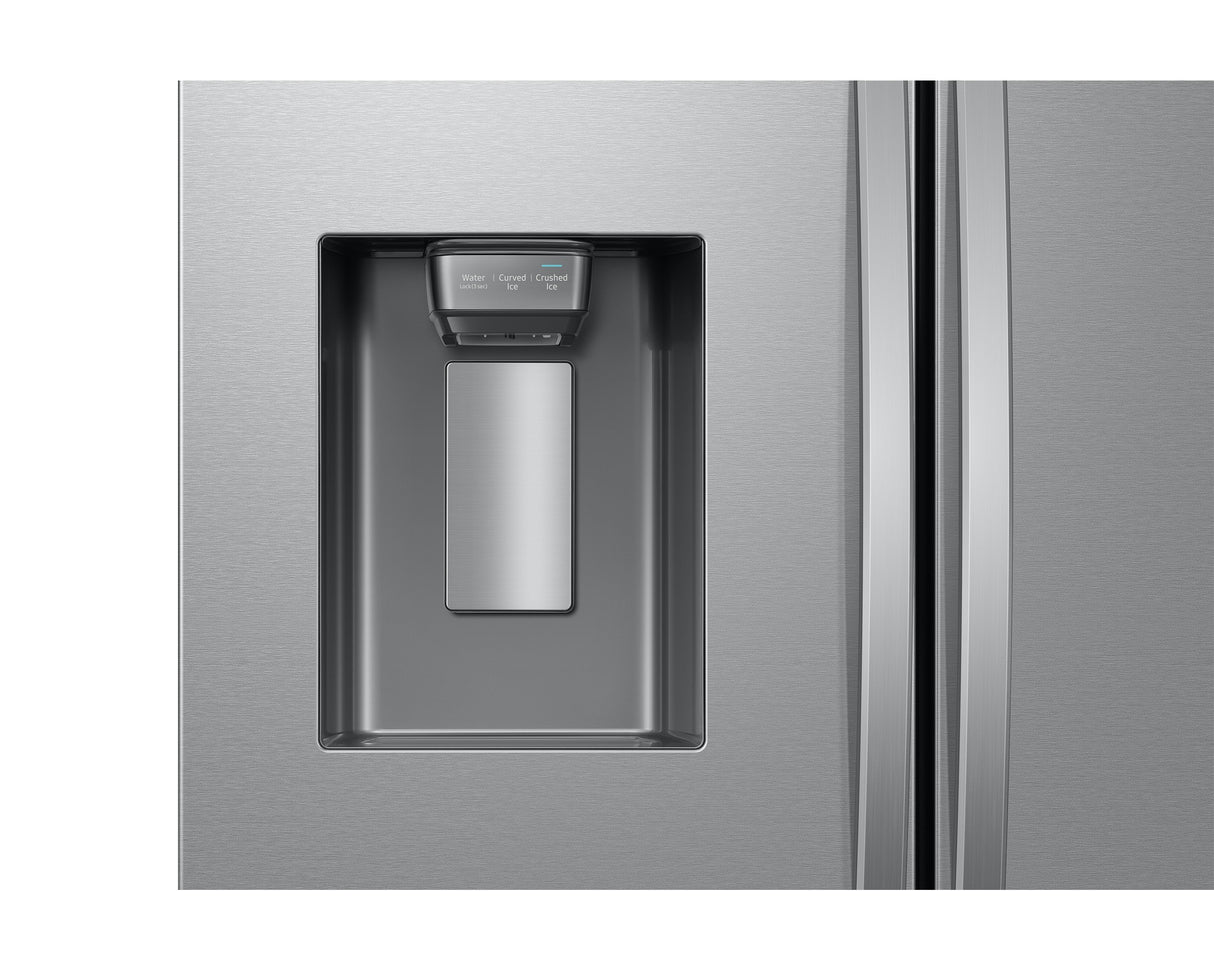 Réfrigérateur à porte française 36 po, 27 pi³ avec distributeur Inox