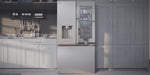 Réfrigérateur porte française à profondeur de comptoir 36 po, 26 pi³ Inox avec Wi-Fi et distributeur d'eau