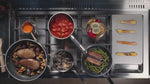 Cuisinière au gaz 30 po, 4,7 pi³ Inox - Série Master avec 5 brûleurs MonoBloc en fonte