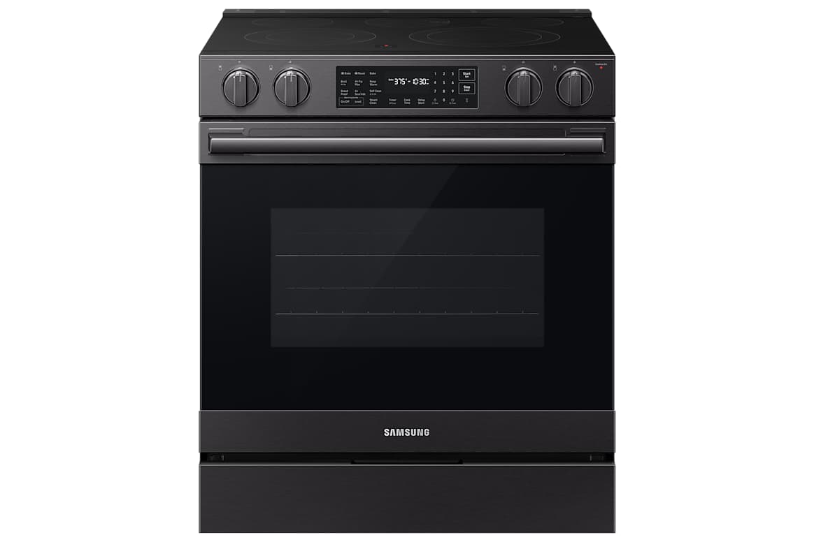 Cuisinière électrique 30 po, Max Air Fry Pro noir mat