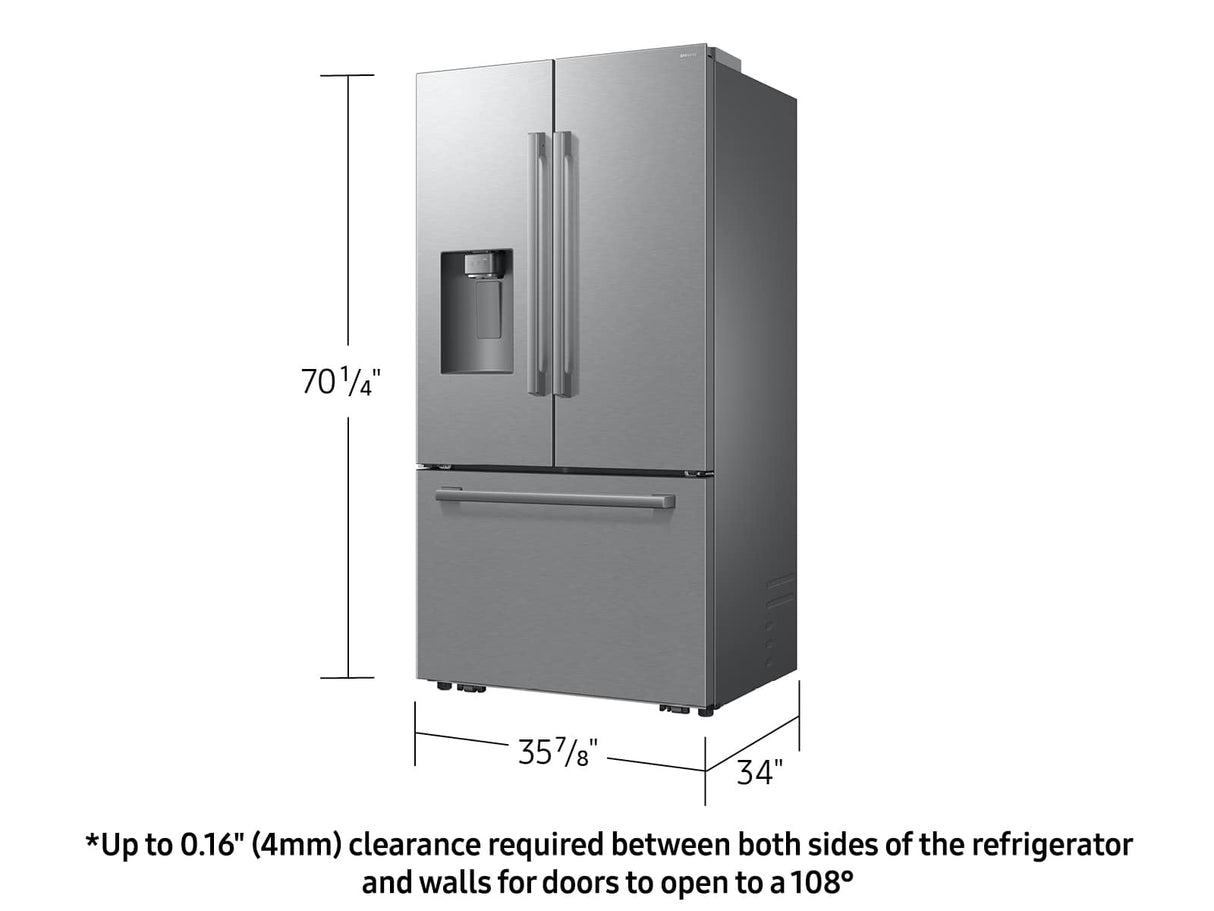 Réfrigérateur à porte française 36 po, 29 pi³ Inox