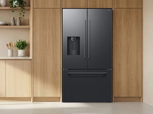 Réfrigérateur à porte français 36 po, 29 pi³ Wi-Fi intégré Acier noir mat