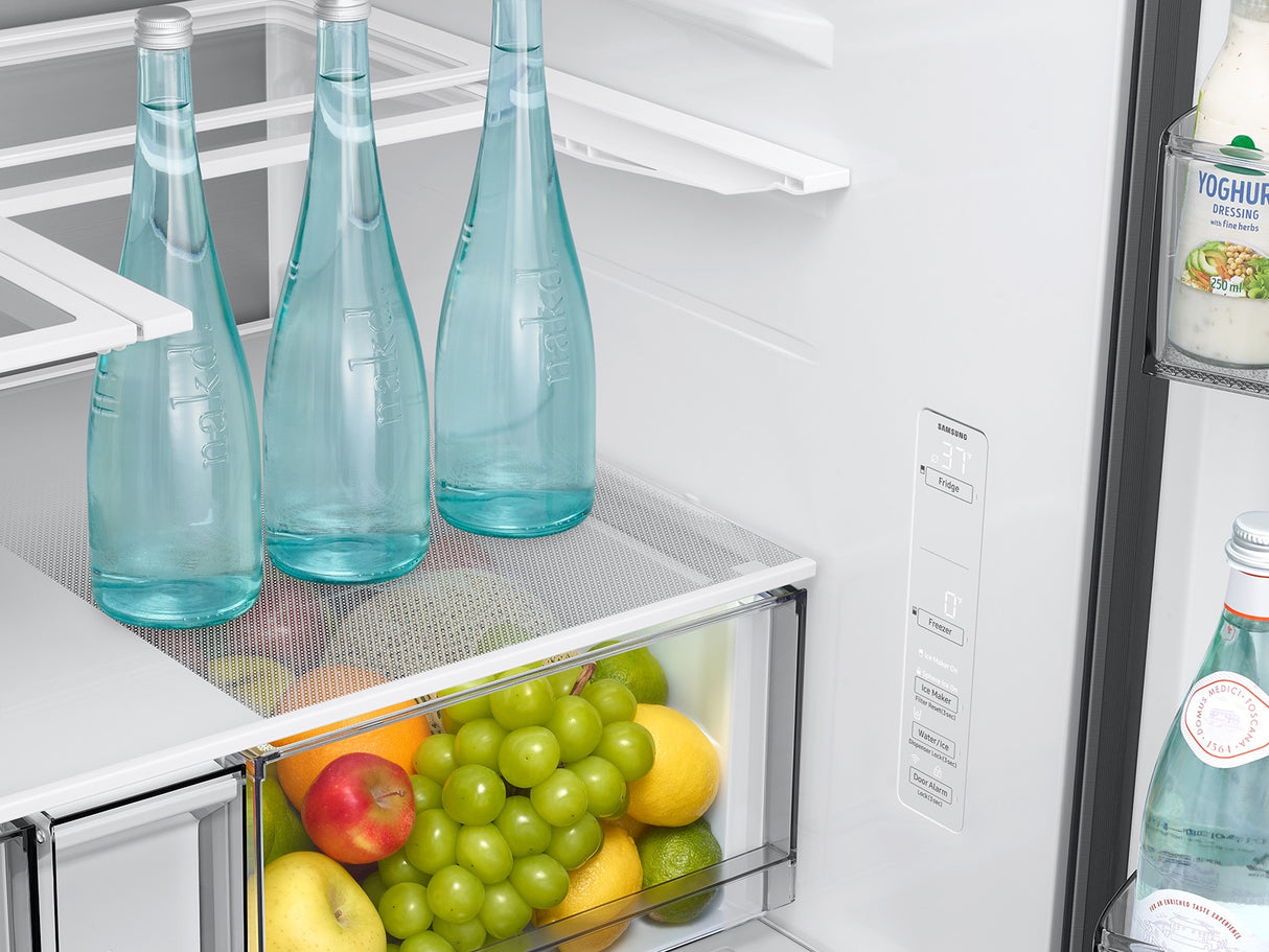 Réfrigérateur à portes françaises 36 po, 24 pi³ Bespoke AI avec Wi-Fi intégré Inox
