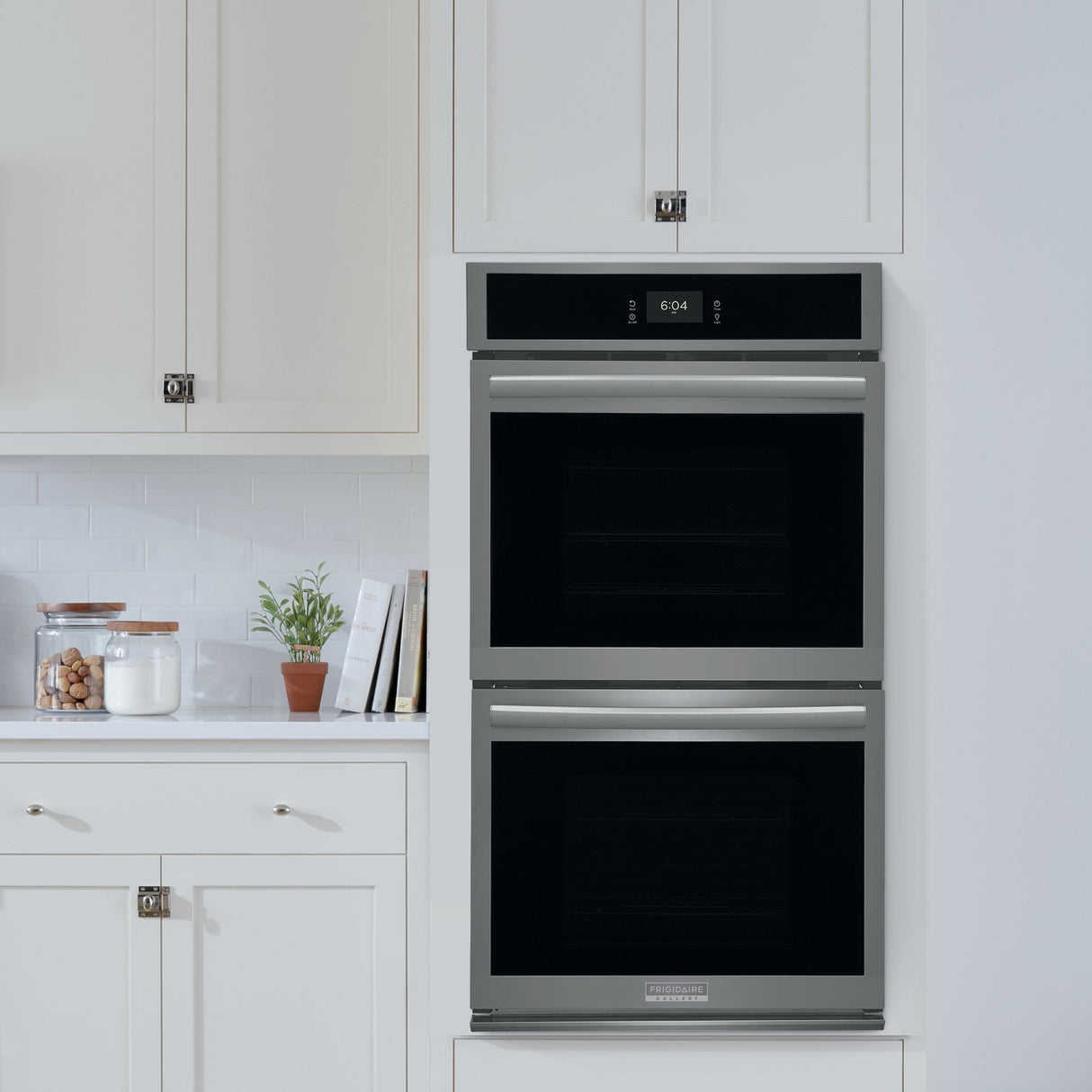 Four encastrable double 27 po. Inox noir 7,6 pi³