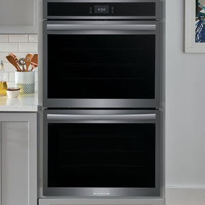 Four encastrable double 30 po.5,3 pi³ Inox noir