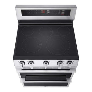 Cuisinière électrique 30 po, double four 7,3 pi³, ProBake Convection, Air Fry Inox