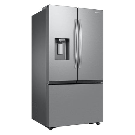 Réfrigérateur à portes françaises, profondeur comptoir 36 po, 27 pi³ Inox avec Distributeur d'eau/glaçons externe et Wi-Fi - Série Bespoke