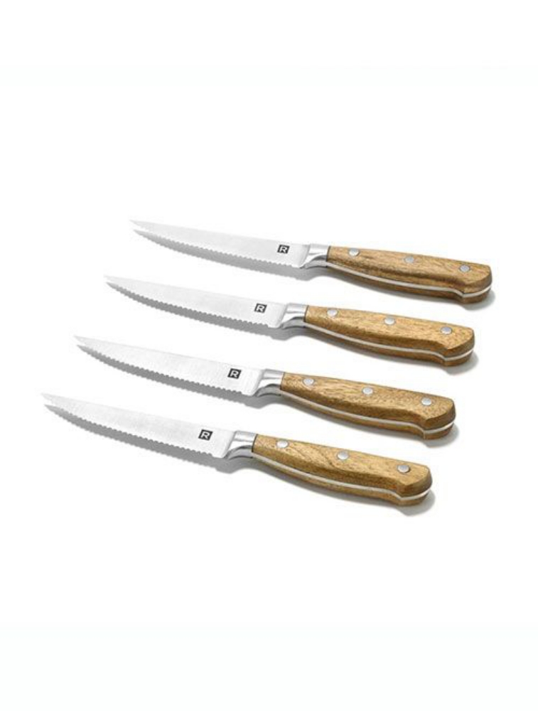 Image sur Couteaux à steak en bois d'acacia