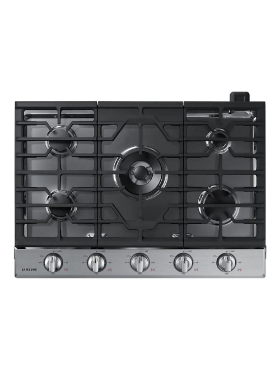 Picture of Samsung 30-Inch Built-In Gas Cooktop with Illuminated Knob NA30N6555TS/AA