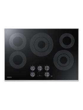 Picture of Samsung 30-Inch Smart Electric Cooktop with Knob Controls NZ30K6330RS/AA