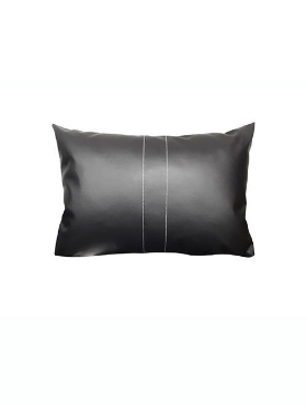 Coussin 14 x 20 pouces VEGAN LTHR BLACK Starlite