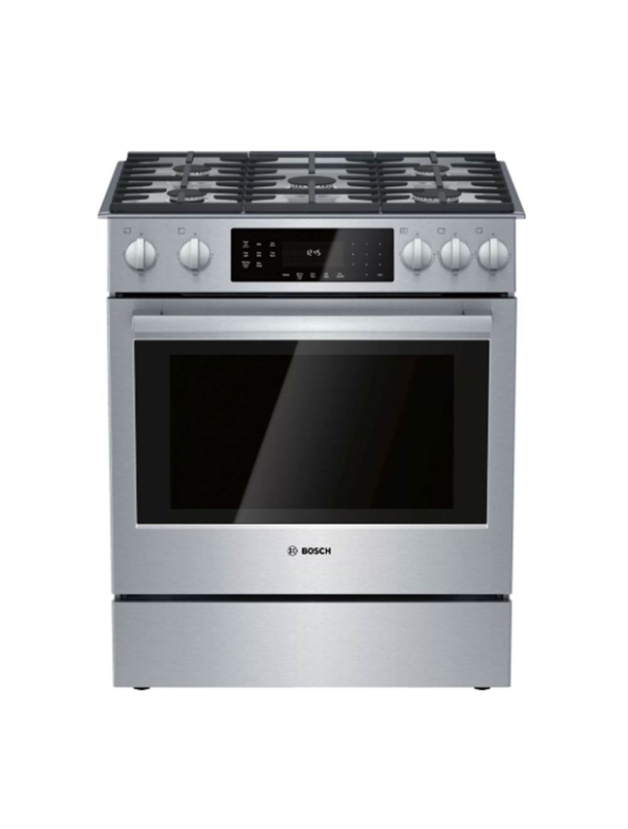 Cuisinière à gaz encastrable 30 po. 4,8 pi³ avec convection Bosch HGI8056UC