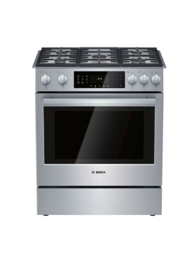 Cuisinière au gaz encastrable 30 po. 4,8 pi³ avec convection Bosch HGIP056UC