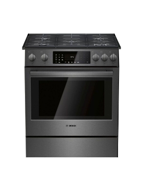 Cuisinière au gaz encastrable 30 po. 4,8 pi³ avec convection Bosch HGI8046UC