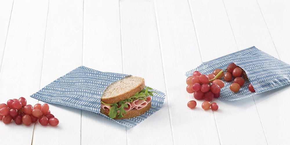 Image sur Ensemble de sacs réutilisables pour sandwich