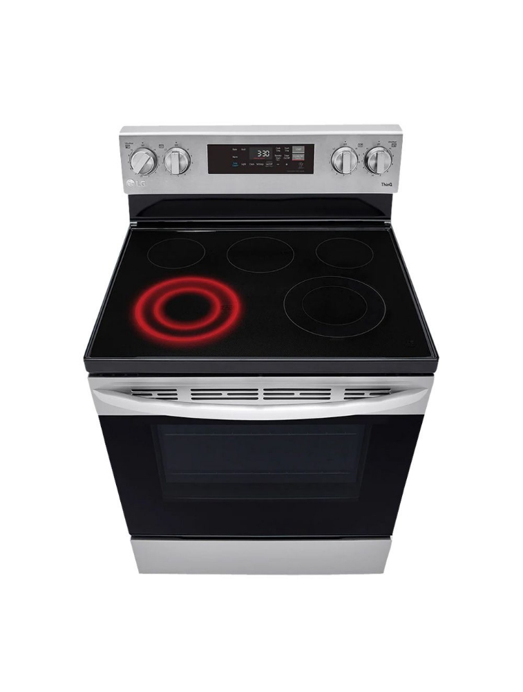 Cuisinière électrique autoportante 30 po. 6,3 pi³ vitrocéramique LG LREL6321S