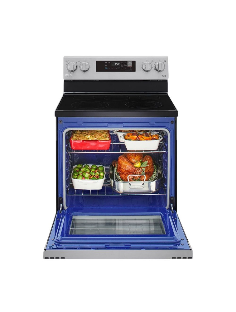 Cuisinière électrique autoportante 30 po. 6,3 pi³ vitrocéramique LG LREL6321S