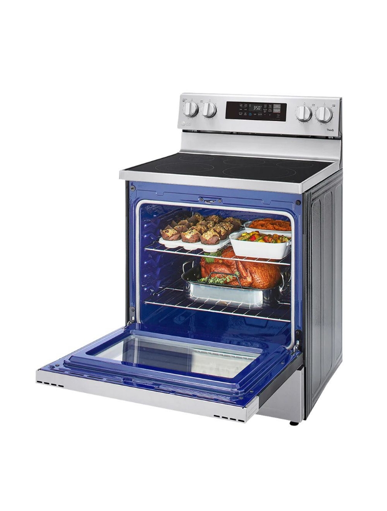 Cuisinière électrique intelligente 30 po. 6,3 pi³ avec convection LG LREL6323S