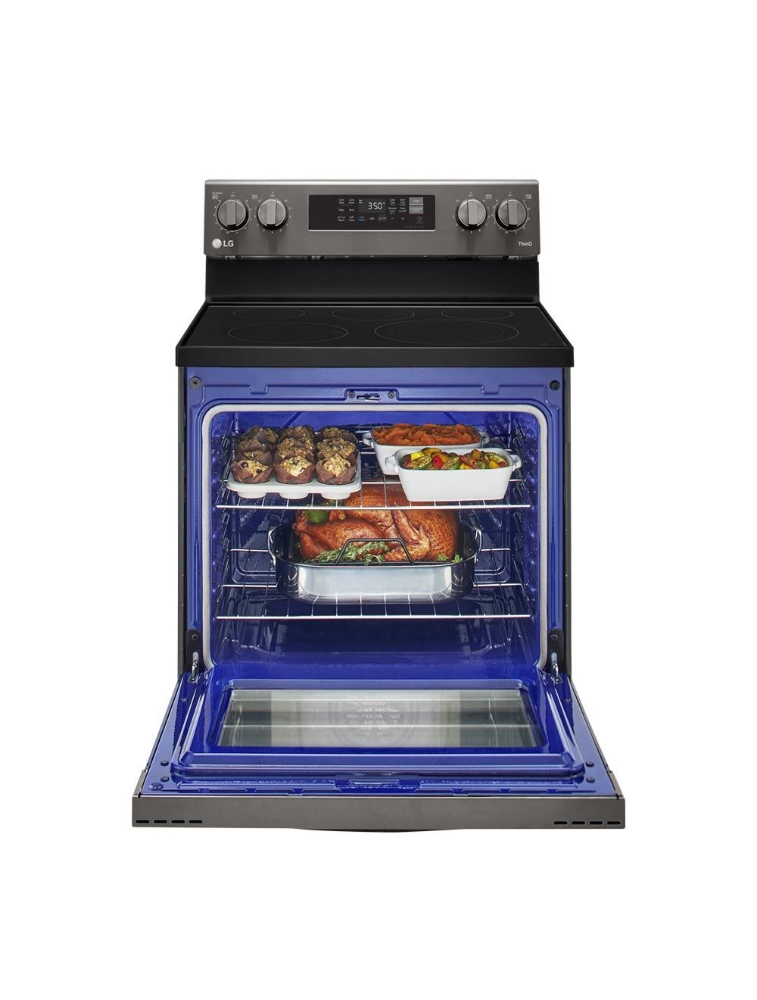 Cuisinière électrique intelligente 30 po. 6,3 pi³ avec convection LG LREL6323D