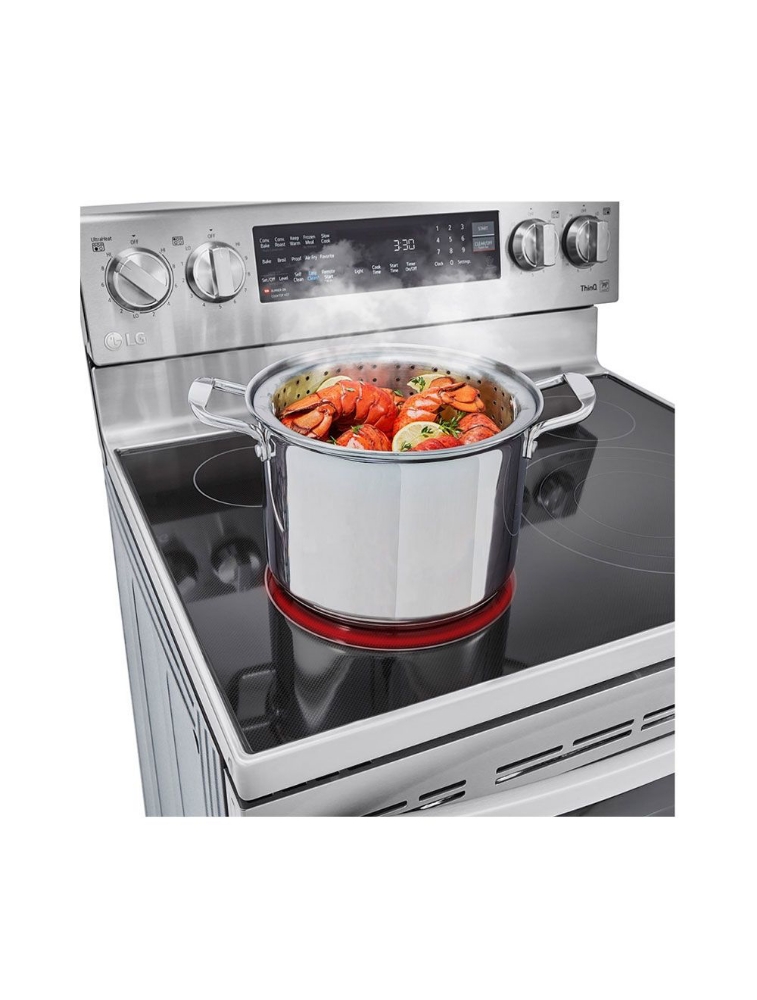 Cuisinière électrique intelligente 30 po. 6,3 pi³ avec convection LG LREL6325F