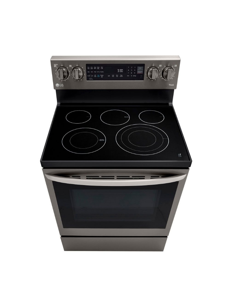 Cuisinière électrique intelligente 30 po. 6,3 pi³ avec convection LG LREL6325D