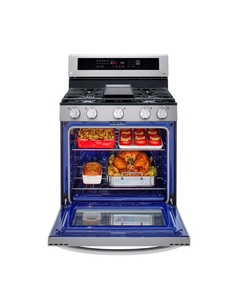 Cuisinière à gaz autoportante 30 po. 5,8 pi³ avec convection LG LRGL5825F