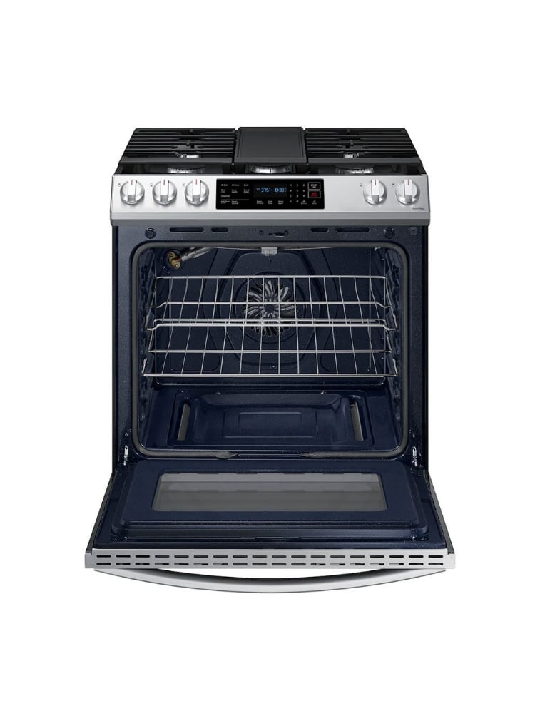 Cuisinière au gaz encastrable 30 po. 6 pi³ avec convection Samsung NX60T8311SS/AA