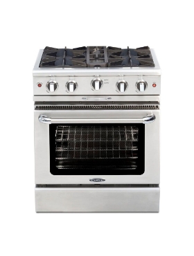 Cuisinière au gaz autoportante 30 po. 4,9 pi³ avec convection Capital MCOR304-N